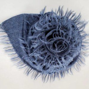 Frindge Scarf | Denim